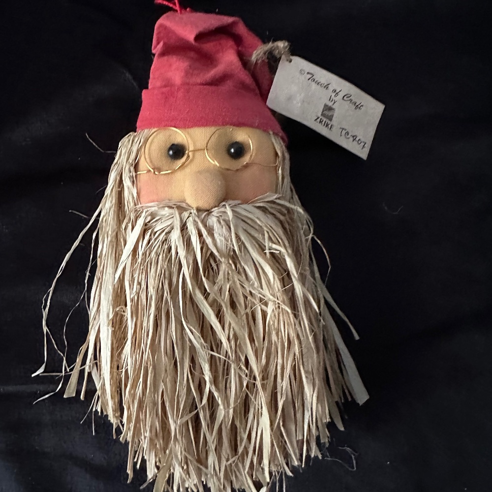 Touch of Craft by Zike, TCr07, vintage Santa head with Straw beard, 7” x 4”